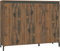 möbelando Schuhschrank >Genio Industrial< in Eiche, Holzwerkstoff - 138x110x40cm (BxHxT)