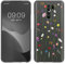 kwmobile Carcasa Compatible con Xiaomi Redmi 9 - Funda Silicona TPU Flores Colores Multicolor/Transparente