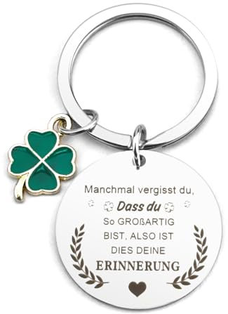 Glücksbringer Schlüsselanhänger -Manchmal Vergisst Du, Dass Du So Großartigbist- Schlüsselanhänger Mit Gravur Für Frauen Besten Freunde Mädchen Mutter Töchter Mutmacher Geschenk Muttertagsgeschenk
