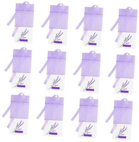 Gadpiparty Lavender Sachet Bags 15pcs Empty Cotton Scented Sachets Moth Protection Freshener for Closet Drawers Wardrobe Air Purifying Light Purple