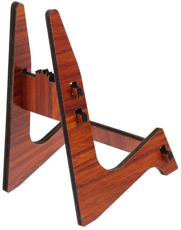 ELAYARD Soporte Plegable de Madera para Ukelele y Violín, Base de Suelo Portátil para Instrumentos Musicales Pequeños, Diseño Liviano y Desmontable, Color Aleatorio Estilo Aleatorio