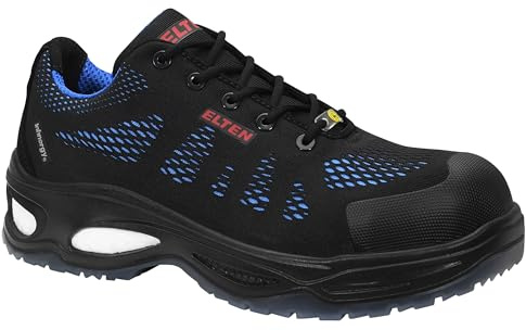 ELTEN - Logan Blue Low ESD S1, Zapatos de Seguridad Hombre, Azul (Blau 4), 46 EU