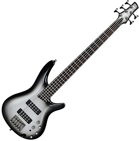 Ibanez Standard SR305E 5-string Bass Guitar - Metallic Silver Sunburst