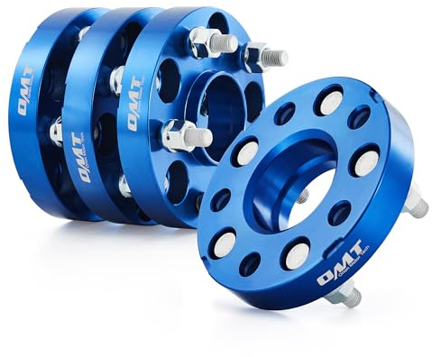 Orion Motor Tech Hub Centric 5x114.3 Wheel Spacers, 1 Blue Wheel Spacers with M12x1.5 Studs Compatible with Honda Accord Honda Civic Honda CRV Acura RSX Acura TL, 64.1mm Bore Wheel Spacer Kit, 4pcs