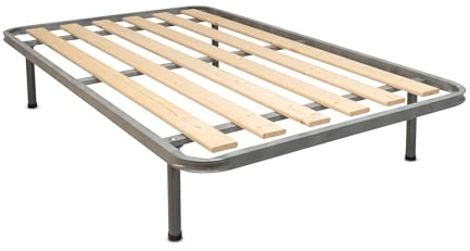 Bed Store SISTEMI RIPOSO Rete A Tavole Piazza E Mezza 120X190 Ortopedica A Tavola Rinforzata 4 Piedi