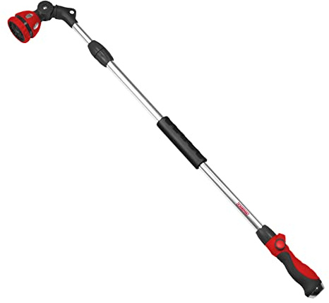 Chapin International 4673 10 Pattern Rotatable Nozzle and 39 to 56 inches Extension Telescoping Watering Wand, Black/Red, 39-56 inches