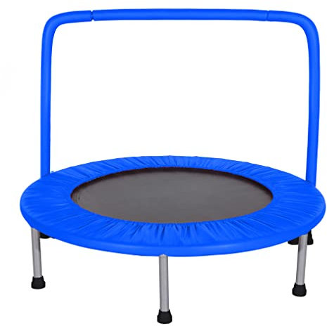 Trampolín ATAA Fitness One - Azul - Mini Cama elástica para niños y niñas compacta fácil de Montar y Transportar