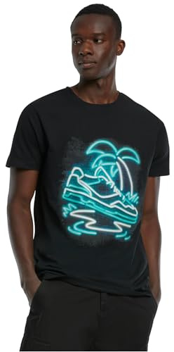 Mister Tee Herren Palm Sneaker Tee Black, XL