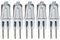 LEDLOCLB Ampoule Halogène G5.3,GU5.3 Base Accessoires De Lampe Blanc Chaud 2700K 12V-50W,5 Pièces