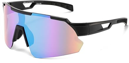 Yeenano Lunettes de Vélo,Lunettes de Soleil,Lunette de Cyclisme,Lunette de Soleil Sport,Protection UV400,pour Activités de Plein Air comme Le Cyclisme Le Ski la Pêche pour Hommes Femmes