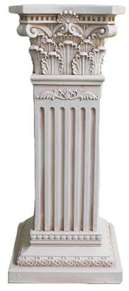 BSKJMMP Roman Column Pillar Wedding Decorative White Classical Garden Pedestal for Planters Injection Molding Statue Stand Indoor Outdoor Event (30x30x70cm)
