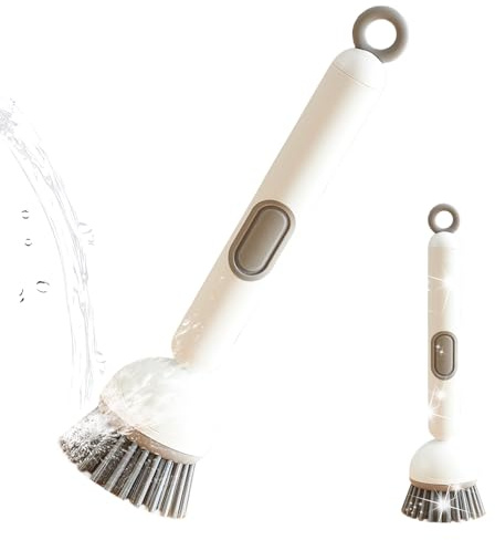 Cepillo de Vajilla | Cepillo Giratorio para Vajilla - Mango Largo Limpiador Hogar para Fregadero Cocina Grietas Ollas Ducha Baño