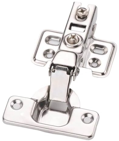 Cerniera 4X Cerniere for ante 'armadio Chiudiporta Hardware for armadio da cucina Sovrapposizione completa Mezza sovrapposizione Incorpora senza buffer idraulico(4 x Half-Overlay)