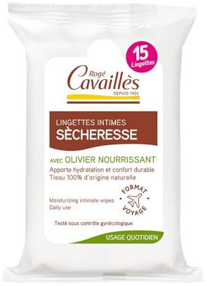 Rogé Cavaillès lingettes intime hydratantes 15 lingettes