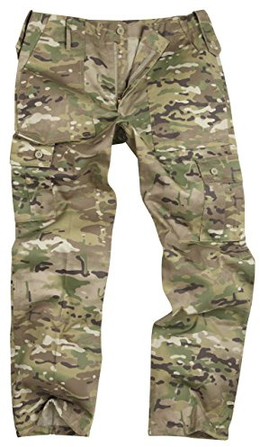 6 Pocket Camouflage Combat Cargo Trousers - Multi Camouflage (32)