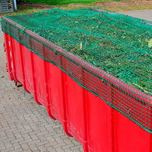 Anhängernetz, Containernetz, 3,50 x 7,00 m, DEKRA geprüft, 3 mm, Mw. 45 mm, PP grün