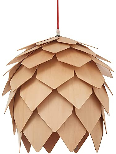 Moderno arte creativo madera de roble DIY puzzle colgante lámpara colgante de madera comedor restaurante cocina bar retro fijaciones luminaire DIA 40cm