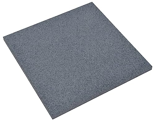 vidaXL 12x Losetas de Goma Protección de Caídas Baldosa Suelo Caucho Pasillos Patio Parques Infantiles Juegos Niños Jardín Alfombrilla Gris 50x50x3 cm
