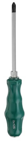 sourcing map PH2 Phillips Screwdriver #2 8.9 Magnetic Demolition Screwdrivers 4.9 CR-V with Ergonomic Handle for DIY Repairing, Green