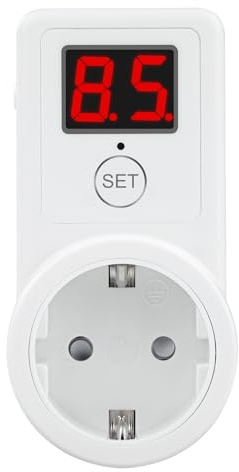 Enchufe de temporizador de 230 V, interruptor digital de cuenta atrás, adaptador de enchufe europeo, pantalla de dos dígitos, temporizador de cuenta atrás, enchufe de sincronización universal, 10 A,