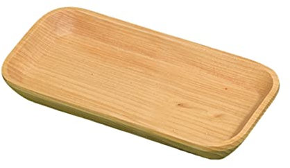 CIYODO Platillo Rectangular De Madera Natural Bandeja Pequeña Para Aperitivos y Frutas Para Hogar Hotel