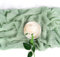 Anstore Käsetuch Tischläufer Salbeigrün 80x300cm Tischband Grün, Tischläufer Eukalyptus Waschbar Tischband Musselin Dekostoff für Hochzeit Party Geburtstag Dekor Küche Tisch Dekoration Drinnen Urlaub