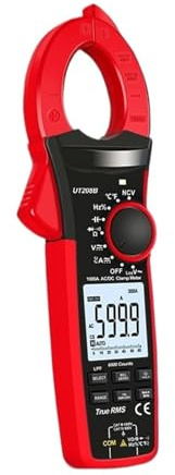 AIRUIXI True RMS Digital Clamp Meter AC DC Current 1000A 1000V Pliers ammeter LPF 6000 Count amperimetric clamp(Set-3)