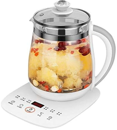Pentola sanitaria per ufficio e casa, completamente automatica, bollitore multifunzione e pentola per stufato, teiera per fiori, 1,5 l, adatta per fare tè, acqua bollente, cucinare porridge, 001