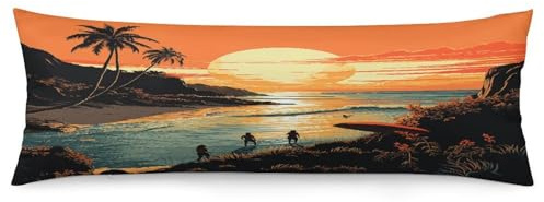 Original Poster for Endless Summer Body Pillow Cover Premium Hotel Body Pillowcase with Hidden Zipper Closure Soft and Breathable Long Throw Pillow Covers for Fall Winter 18.9x53.1