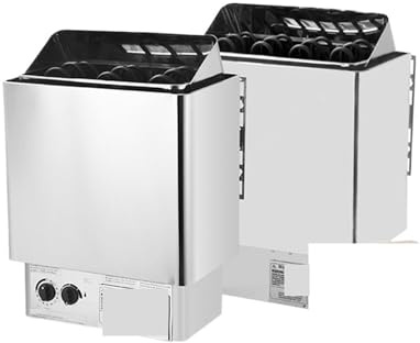 Poêle de sauna, Poêle à vapeur sèche commande interne et externe, poêle, usage domestique commercial, en acier inoxydable, petite machine Pour la maison, l'hôtel et le spa(3K)