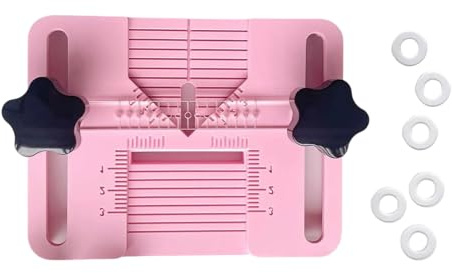 Earring Drilling Template with Measurement Lines for Accurate Centering on Symmetrical or Irregular Shapes Earring Drill Tool