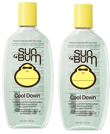 Sun Bum Cool Down Aloe Vera Gel - Vegan After Sun Care to Soothe and Hydrate Sunburn - 8 oz