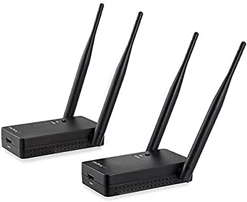 StarTech.com ST121WHDLR Wireless HDMI Transmitter Receiver Kit, 656 ft (200 m), 1080p, HDMI Over Wireless Extender, LP cm5.1/7.1 Audio Support