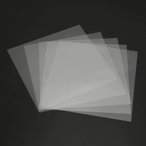 H&W Lot de 20 feuilles de fer à repasser en plastique transparent
