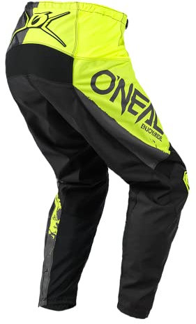 O'Neal Bambino Element Ride - Pantalones para Niño Pantaloni, Negro Y Amarillo Neón, 28