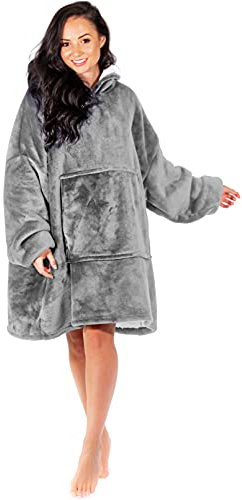 Nightbex® Original Blanket Hoodie - Oversized Super Soft Hoodie Blanket with Fleece - Wearable Comfy Hooded Sweatshirt for Men, Women & Children | One Size fits All