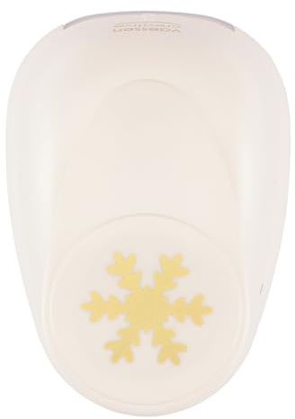 Vaessen Creative Perforadora con diseño de copos de nieve, 3,3 x 3,8 cm, para papel de manualidades, papel de arcilla, papel de scrapbooking o papel de decoupage