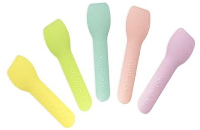 95mm Compostable Paper Ice Cream Spade x300| Disposable Cutlery Square End Mini Spoons| Dessert Sampling Yogurt Ice Cream 100% Biodegradable Eco-Friendly Plastic Free Food Grade Paper