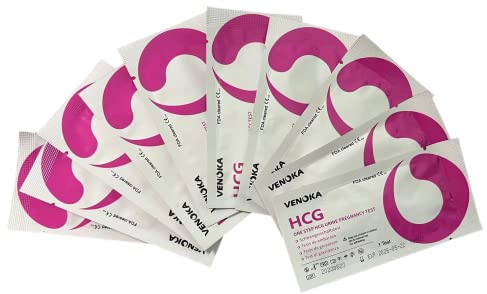 10 x Early Pregancy Test Strips, Super Sensitivity 10 MIU/mL
