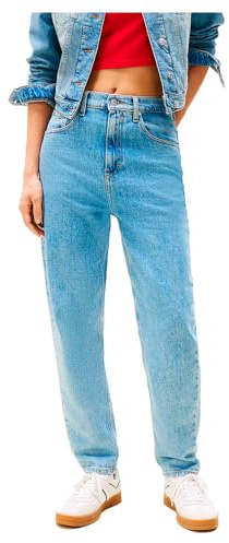 Tommy Jeans Damen MOM Jeans Uhr TPR AI4116 DW0DW21392, Denim (Denim Light), 25W/32L, Denim (Denim Light), 25 W/32 L