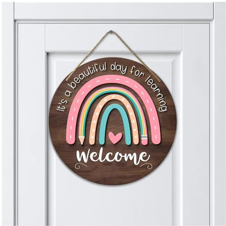 YZROHYI Hungary Herzlich Willkommen Schild Welcome,Türschild Willkommen Holz,Türschmuck Haustür Deko,Türkranz Willkommen Outdoor,Eingangstür Dekoration Hängend,Türdeko zum Aufhängen Frühling-Regenboge