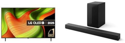 LG OLED55B56LA 55-Inch OLED AI 4K UHD Smart TV bundle US60T Bluetooth Soundbar 3.1 channel, 340W