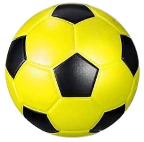 Minifotboll för barn och vuxna – mjuk, hållbar fotboll för träning, träning och lek – perfekt för inomhus- och utomhuskul – flerfärgad design 15 cm