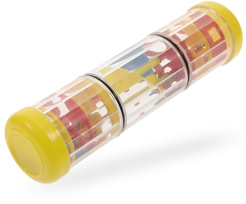 Veemoon Sonore de Pluie Éducatif pour Garçon et Filles – Bâton de Pluie Rotatif Arc-en-Ciel Sons de Gouttes, Instrument Musical en Plastique Sûr, pour Éveil Musical et Reconnaissance