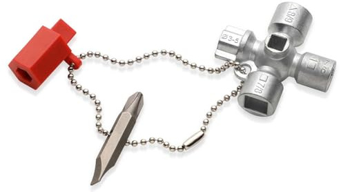 KNIPEX Chiave universale per quadri ed armadi elettrici per tutti i sistemi di chiusura più comuni 44 mm, 00 11 02