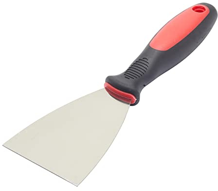 Fit For The Job 3 inch Soft Grip Handle Paint Scraper, Wall Scraper, Stripping Knife for DIY Decorating Paint Removal, Adhesive & Wallpaper Removal, Plaster Scraping, 3 75mm