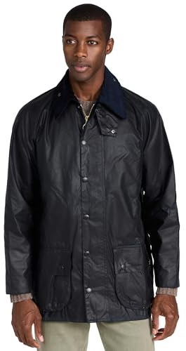 Barbour Beaufort vaxjacka för män, Blå (marinblå 000), 3XL
