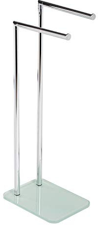 Piantana Porta Asciugamani Portasalviette in Vetro mod. Zero