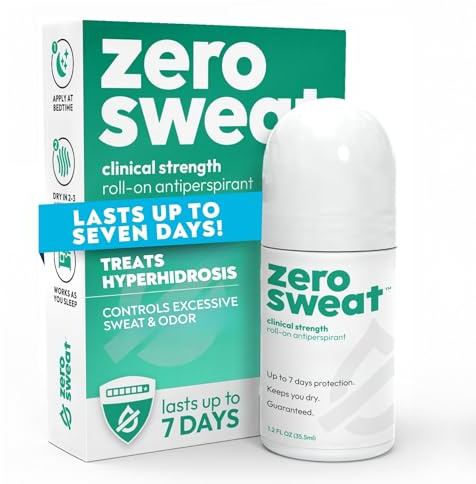 ZeroSweat Antiperspirant Deodorant Clinical Strength Hyperhidrosis Aid