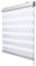 Sol Royal Tenda a Rullo Doppio Strato con Cassetta SolDecor DK9-110x160cm - Installazione Anche Senza Trapano - Bianco